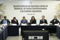 Reunión de Comisiones Unidas de Bienestar; de Puntos Constitucionales; y de Estudios Legislativos, 28 de octubre de 2024.