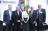 Reunión con Líderes Empresariales de la Cámara Regional de Comercio de San Diego-Baja California. Ciudad de México a 22 de octubre de 2024.
